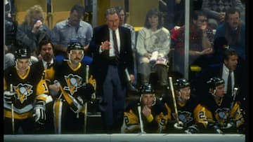 1990-1991: Pittsburgh Penguins general manager Bob Johnson. Mandatory Credit: Rick Stewart /Allsport