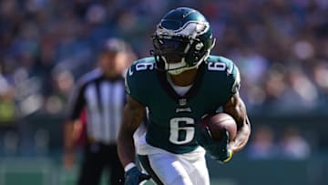 DeVonta Smith #6, Philadelphia Eagles (Photo by Mitchell Leff/Getty Images)