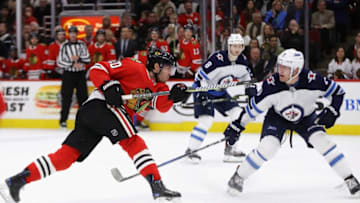 CHICAGO, IL - JANUARY 12: Brandon Saad