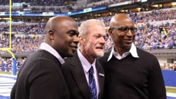 Indianapolis Colts owner Jim Irsay will suffer some embarrassment today as the city of Carmel, Indiana released the video taken by the dashboard camera of the police officer that pulled him over in March for a DUI. Mandatory Credit: Brian Spurlock-USA TODAY Sports