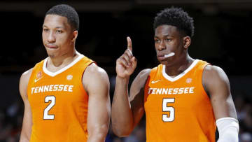 Admiral Schofield and Grant Williams Atlanta Hawks 2019 NBA Draft (Photo by Joe Robbins/Getty Images)