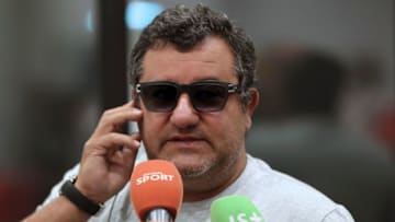 Football agent Mino Raiola (Photo credit should read VALERY HACHE/AFP via Getty Images)