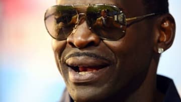 Aug 2, 2014; Canton, OH, USA; NFL former player Michael Irvin during the 2014 Pro Football Hall of Fame Enshrinement at Fawcett Stadium. Mandatory Credit: Andrew Weber-USA TODAY Sports