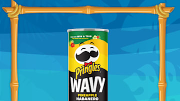 Pringles Wavy Habanero Pineapple, photo provided by Pringles