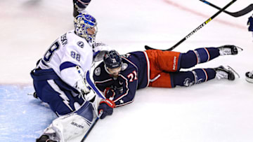 Andrei Vasilevskiy #88 of the Tampa Bay Lightning (Photo by Elsa/Getty Images)