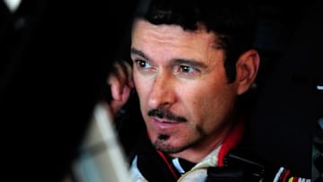 LEXINGTON, OH - AUGUST 14: Alex Tagliani, driver of the #22 Discount Tire Ford, looks on during practice for the NASCAR XFINITY Series Nationwide Children's Hospital 200 at Mid-Ohio Sports Car Course on August 14, 2015 in Lexington, Ohio. (Photo by Jeff Curry/Getty Images)