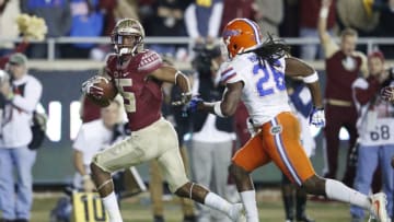 TALLAHASSEE, FL - NOVEMBER 26: Travis Rudolph