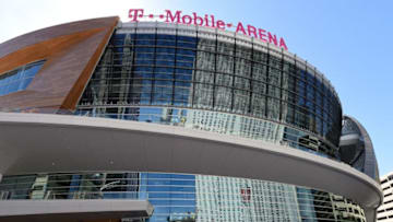 LAS VEGAS, NEVADA - APRIL 05: A general view shows T-Mobile Arena on April 5, 2016 in Las Vegas, Nevada. The USD 375 million, 20,000-seat sports and entertainment venue, a joint venture partnership between MGM Resorts International and AEG, opens on April 6 with a concert headlined by the band The Killers. (Photo by Ethan Miller/Getty Images)