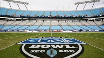 CHARLOTTE, NC - DECEMBER 30: General view of Bank of America Stadium before the Belk Bowl between the Louisville Cardinals and the Georgia Bulldogs on December 30, 2014 in Charlotte, North Carolina. (Photo by Grant Halverson/Getty Images)