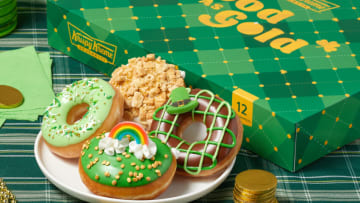 Krispy Kreme Good as Gold Doughnuts for St. Patrick's Day, photo provided by Krispy Kreme