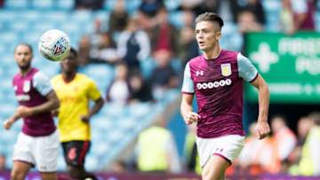 BIRMINGHAM, ENGLAND - JULY 29: Jack Grealish of Aston Villa during the pre season friendly match between Aston Villa and Watford at Villa Park on July 29, 2017 in Birmingham, England. (Photo by Mark Robinson/Getty Images)