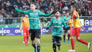 Jaroslaw Niezgoda (Legia) during PKO Ekstraklasa soccer match between Legia Warsaw and Korona Kielce at Polish Army Stadium in Warsaw, Poland, on 30 November 2019. (Photo by Foto Olimpik/NurPhoto via Getty Images)