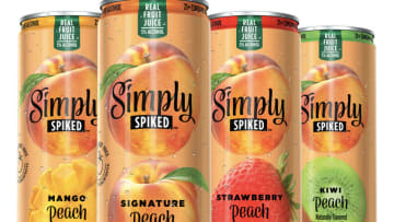 New Simply Spiked Peach flavors, photo provided by Simply Spiked