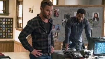 CHICAGO P.D. -- "Fighting Ghosts" Episode 801 -- Pictured: (l-r) Patrick John Flueger as Adam Ruzek, LaRoyce Hawkins as Kevin Atwater -- (Photo by: Matt Dinerstein/NBC)