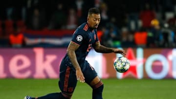 BELGRADE, SERBIA - NOVEMBER 26: Jerome Boateng of Bayern Muenchen during the UEFA Champions League group B match between Crvena Zvezda and Bayern Muenchen at Rajko Mitic Stadium on November 26, 2019 in Belgrade, Serbia. (Photo by Srdjan Stevanovic/Getty Images)