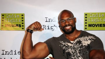 HOLLYWOOD, CA - MAY 02: Fighter/actor Shad Gaspard arrives for the "Where We Started" Los Angeles Film Premiere held at the Arena Theater on May 2, 2014 in Hollywood, California. (Photo by Albert L. Ortega/Getty Images)