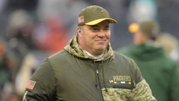 CHICAGO, IL - NOVEMBER 12: Head coach Mike McCarthy of the Green Bay Packers walks off the field after defeating the Chicago Bears 23-16 at Soldier Field on November 12, 2017 in Chicago, Illinois. (Photo by Stacy Revere/Getty Images)