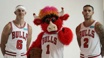 Alex Caruso, Lonzo Ball, Chicago Bulls Mandatory Credit: David Banks-USA TODAY Sports