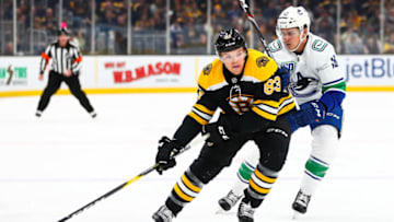 Boston Bruins, Karson Kuhlman #83 (Photo by Adam Glanzman/Getty Images)