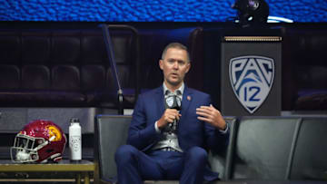 The head coach of one of the Pac-12's primary powerhouses heaped strong praise on Colorado football head coach Deion Sanders at Pac-12 Media Day Mandatory Credit: Kirby Lee-USA TODAY Sports