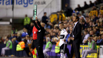 LONDON, ENGLAND - SEPTEMBER 25: Harvey Elliot of Fulham waits to be substitutes on during the Carabao Cup Third Round match between Millwall and Fulham at The Den on September 25, 2018 in London, England. (Photo by Steve Bardens/Getty Images)