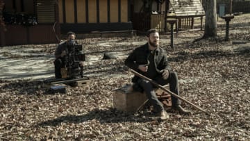 BTS, Ross Marquand as Aaron - The Walking Dead _ Season 11, Episode 19 - Photo Credit: Jace Downs/AMC