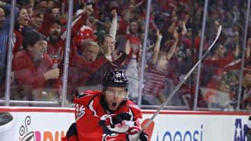 WASHINGTON, DC - MARCH 14: Evgeny Kuznetsov #92 of the Washington Capitals celebrates after scoring a goal against the Minnesota Wild during the second period at Verizon Center on March 14, 2017 in Washington, DC. (Photo by Patrick Smith/Getty Images)