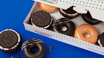 New Krispy Kreme OREO Glazed doughnuts, photo provided by Krispy Kreme