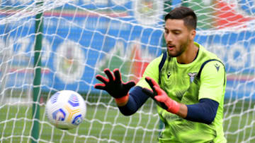 AURONZO DI CADORE, ITALY - AUGUST 29: Thomas Strakosha of SS Lazio during the SS Lazio training camp on August 29, 2020 in Auronzo di Cadore, Italy. (Photo by Marco Rosi - SS Lazio/Getty Images)