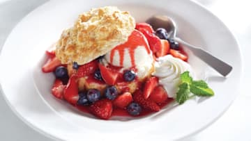 Red Lobster Mixed Berry Cheddar Biscuits Shortcake, photo provided by Red Lobster