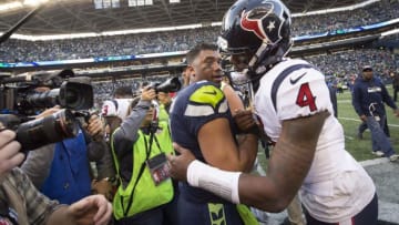 Bears, Deshaun Watson, Russell Wilson. Mandatory Credit: Troy Wayrynen-USA TODAY Sports