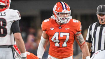 Clemson linebacker James Skalski (47), a "super senior" in his sixth year with the Tigers, plays his final home game Saturday.Ncaa Football Georgia At Clemson