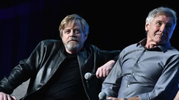 ORLANDO, FL - APRIL 13: Mark Hamill and Harrison Ford attend the Star Wars Celebration Day 1 on April 13, 2017 in Orlando, Florida. (Photo by Gustavo Caballero/Getty Images)