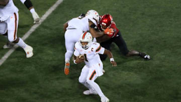 LOUISVILLE, KENTUCKY - SEPTEMBER 19: D' Eriq King #1 of the Miami Hurricanes (Photo by Andy Lyons/Getty Images)