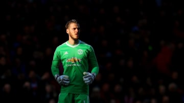 STOKE ON TRENT, ENGLAND - SEPTEMBER 09: David De Gea of Manchester United in action during the Premier League match between Stoke City and Manchester United at Bet365 Stadium on September 09, 2017 in Stoke on Trent, England. (Photo by Richard Heathcote/Getty Images)