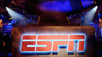 SAN FRANCISCO, CA - FEBRUARY 05: A view of the logo during ESPN The Party on February 5, 2016 in San Francisco, California. (Photo by Mike Windle/Getty Images for ESPN)