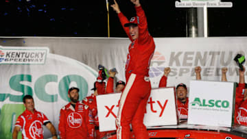 SPARTA, KY - JULY 13: Christopher Bell, driver of the #20 Rheem Toyota (Photo by Brian Lawdermilk/Getty Images)