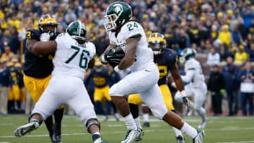 ANN ARBOR, MI - OCTOBER 17: Running back Gerald Holmes