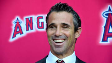 ANAHEIM, CA - OCTOBER 22: New team manager of the Los Angeles Angels of Anaheim Brad Ausmus, is introduced today during a press conference at Angel Stadium on October 22, 2018 in Anaheim, California. (Photo by Jayne Kamin-Oncea/Getty Images)