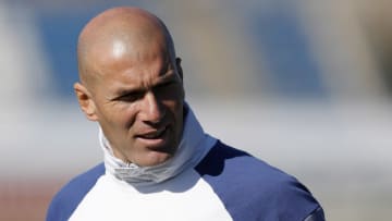 MADRID, SPAIN - FEBRUARY 21: Head coach Zinedine Zidane of Real Madrid looks on during a training session at Valdebebas training ground on February 21, 2017 in Madrid, Spain. (Photo by Angel Martinez/Real Madrid via Getty Images)