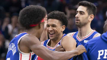Philadelphia 76ers, Mattise Thybulle, Furkan Korkmaz (Photo by Mitchell Leff/Getty Images)