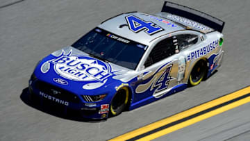 DAYTONA BEACH, FLORIDA - FEBRUARY 08: Kevin Harvick, driver of the #4 Busch Light #PIT4BUSCH Ford, practices for the NASCAR Cup Series Busch Clash at Daytona International Speedway on February 08, 2020 in Daytona Beach, Florida. (Photo by Jared C. Tilton/Getty Images)