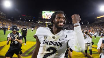 Twitter/X trashed the Colorado football program's late-game clutch star against ASU for trolling the crowd in Tempe following the Buffs' 27-24 win Mandatory Credit: Mark J. Rebilas-USA TODAY Sports