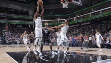 Brooklyn Nets DeMarre Carroll. Mandatory Copyright Notice: Copyright 2018 NBAE (Photo by Rocky Widner/NBAE via Getty Images)