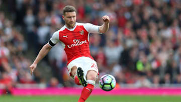 LONDON, ENGLAND - APRIL 02: Shkodran Mustafi of Arsenal during the Premier League match between Arsenal and Manchester City at Emirates Stadium on April 2, 2017 in London, England. (Photo by Catherine Ivill - AMA/Getty Images)