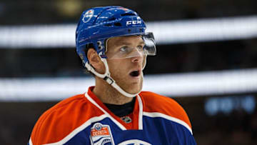 EDMONTON, AB - SEPTEMBER 26: Mark Fayne. (Photo by Codie McLachlan/Getty Images)