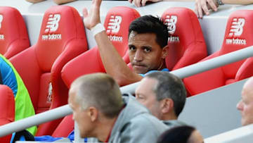 LIVERPOOL, ENGLAND - AUGUST 27: Alexis Sanchez of Arsenal waves after being subbed during the Premier League match between Liverpool and Arsenal at Anfield on August 27, 2017 in Liverpool, England. (Photo by Michael Regan/Getty Images)