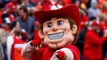 CHAMPAIGN, IL - OCTOBER 3: Nebraska Cornhuskers mascot Herbie Husker is seen during the game against the Illinois Fighting Illini at Memorial Stadium on October 3, 2015 in Champaign, Illinois. Illinois defeated Nebraska 14-13. (Photo by Michael Hickey/Getty Images)