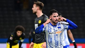 Marco Richter scored two massive goals for Hertha (Photo by TOBIAS SCHWARZ/AFP via Getty Images)