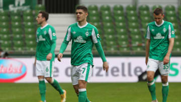 Werder Bremen have been relegated from the Bundesliga. (Photo by Focke Strangmann - Pool/Getty Images)